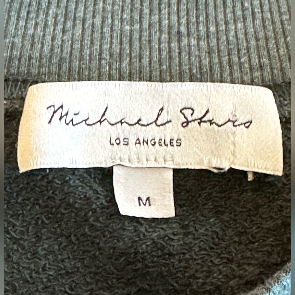 Michael Stars | Kehlani Puff Sleeve Crewneck Sweatshirt, Size M - Picture 3 of 7